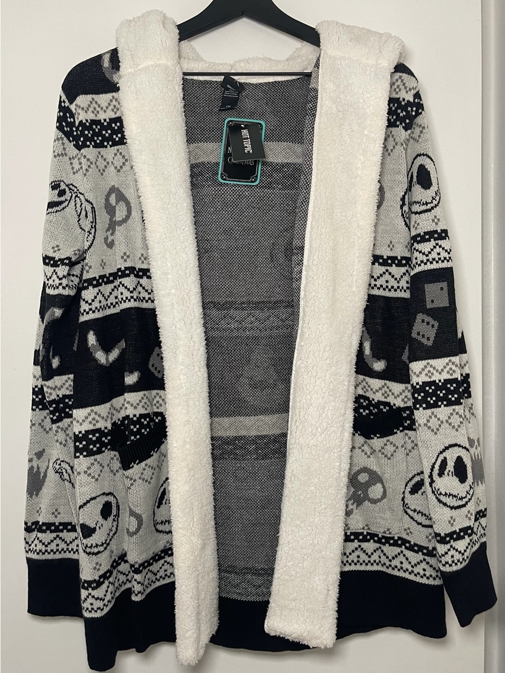 The Nightmare Before Christmas Fair Isle Girls Sherpa
Cardigan